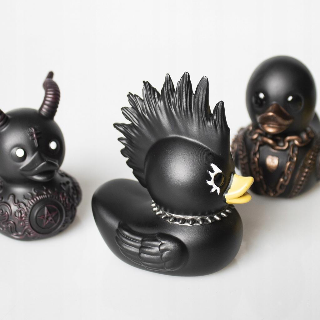 Bath Duck Gothic Duck Heavy Metal Goth Thicc Black Bathtub Gift