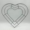 Yousheng Bee Hive Wreath Frame Heart Metal Wire Form Bee Shaped Wire Frame Wreath Form for Flowers Ribbons DIY Wreath Home Decor