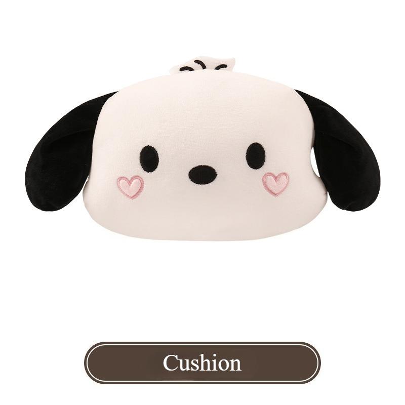 Cute Dog Car Seat Cushion Universal Four Seasons Breathable Half Pack Cartoon Rear Single Seat Cover Seat Accessories