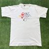 Vintage T Shirt Mens Large Grey Single Stitch Graphic Print 80s Music (F)