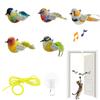 Cat Toys Hanging Bird, Retractable Cat Teaser Toy, Vivid Chirping, Interactive Catnip Toys For Indoor Cats Kitten Play Chasing