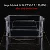 Transparent Square Fish Tank High Quality Plastic Goldfish Tank Aquarium Betta Fish Breeding Box Aquariums Table Decoration