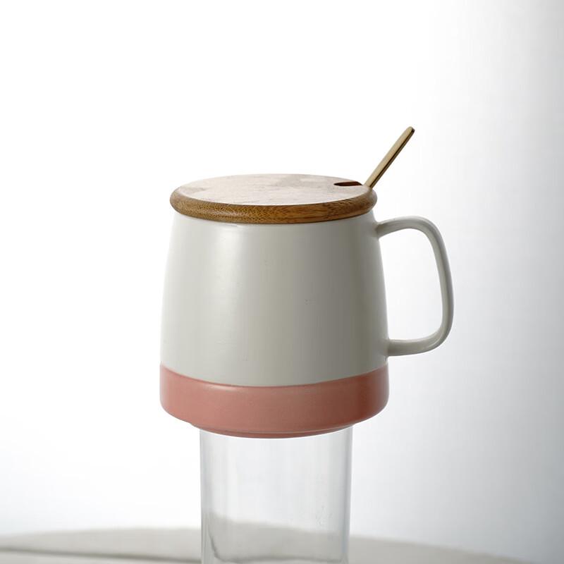 

Creative Ceramic Coffee Mug with Lid and Spoon