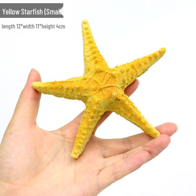 Starfish & Coral Resin Ornament for Fish Tanks