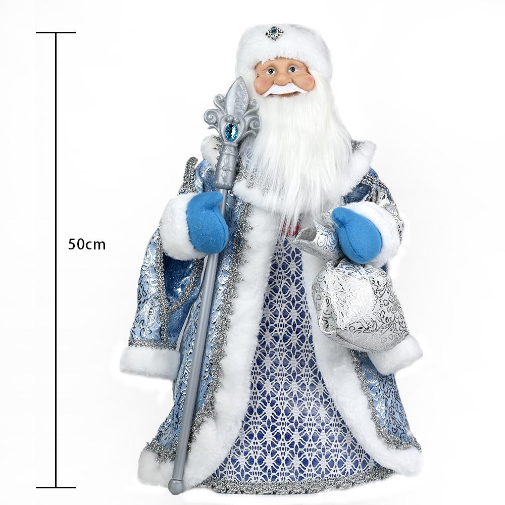 Julenissen Snow Maiden Godteribøtte med musikkoppbevaringspose Plysjdukke Julepynt Gaver Nyttårspynt Dekor