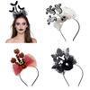 Gothic Bat Devil Hairband Soft Elastic Headwear Hair Hoop For Costume Event Themed Gatherings