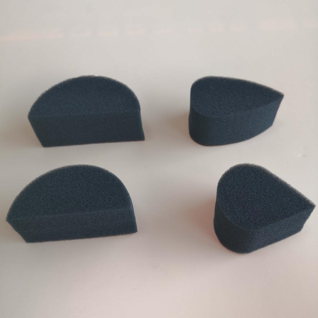 Wholesale Halloween Makeup Beauty Custom Shape Square Face Painting Black Yellow Facial Sponge