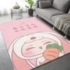 Kawaii Rabbit Rug Cartoon Animal Velvet Baby Room Floor Mat For The Living Room Bedroom Decor Carpet Home Kitchen Bath Tapis