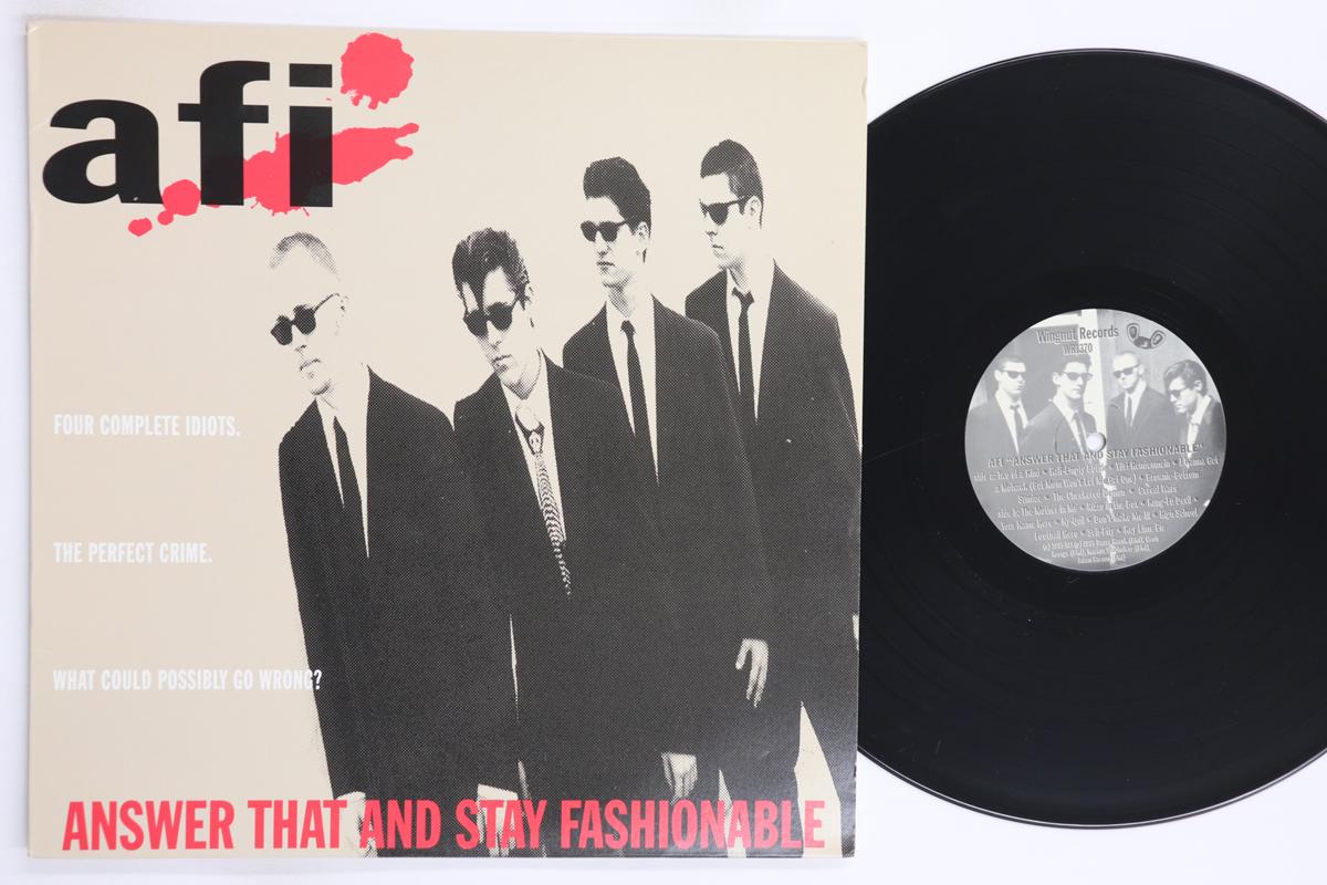 

LP Record AFI Answer That And Stay Fashionable WR1370 WINGNUT 1995 US Rock Used