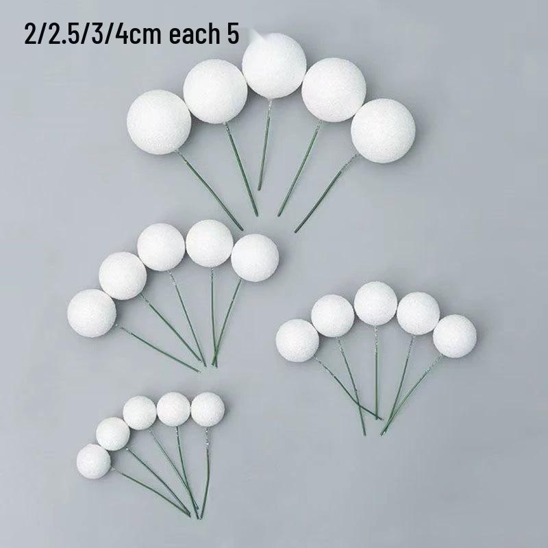 Christmas Multi-Color Decorative Ball Set - 20-Piece Pack with Gold, Silver, Foam, and Iridescent Balls