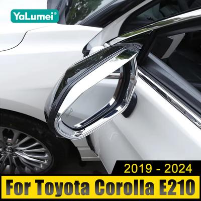 ABS Araba Dikiz Aynası Yağmur Geçirmez Kaş Yağmur Koruyucu Kılıf Kapak Toyota Corolla E210 2019 2020 2021 2022 2023 2024 Hibrit