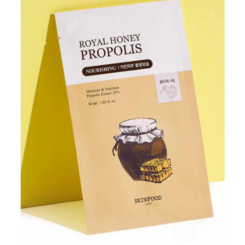 Skinfood Royal Honey Propolis Enrich Mask Sheet 30ml (10 Sheets)