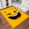 Laughing Face Yellow Carpet Suitable As a Non-slip Mat for the Living Room or Bedroom Sofa