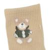 Cartoon Bear Patten Korean Style Socks Middle Tube Hosiery Girls Cotton Socks College Style Hosiery