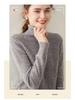 Women's Plus Size High Neck Cashmere Cable Knit Sweater - Thick Loose Pullover for Autumn/Winter