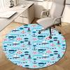 1pc Office Carpet Chair Mats Nautical Theme Pattern Perfect for Decorating Office Chairs, Living Rooms, Or Bedrooms.YDT221