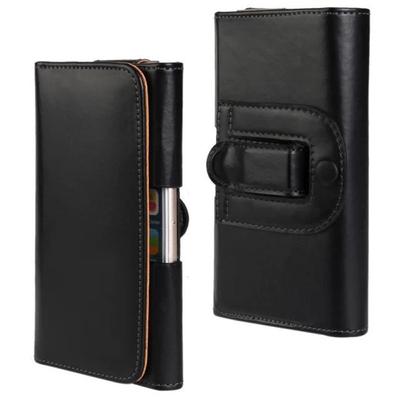 Multifunctiona Flip Pockets Cards Holder Phone Belt Clip Leather Phone Case Phone Waist Bag Bum Bag