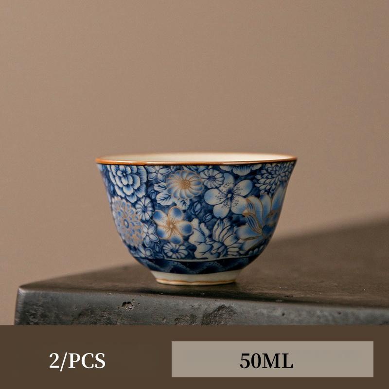 

Ru Kiln Gold Blossoms Master Cup Household Tea Cup Handmade Tea Bowl Smelling Cup Teaset Supplies Teaware A Cup Of Tea 200ml