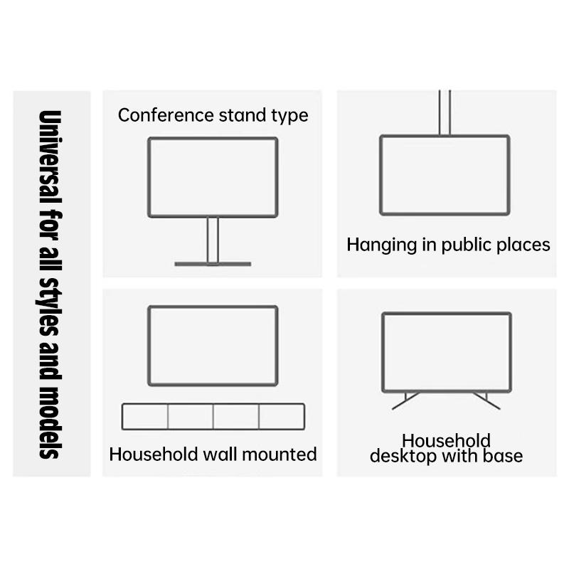 Universal Elastic Tv Cover Solid Dustproof Lcd Television Hood Cloth Decorative Protector for 37/41/50/60/70/80/100 Inch Tv