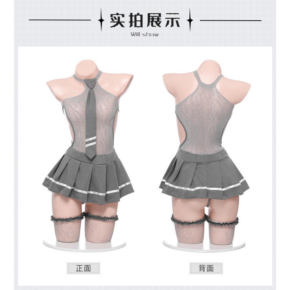 Sexy Underwear Jk Uniform Pure Desire Suit Net Suit Hot Cos Sexy Clothes Stockings Mood Small Breasts Student Girl