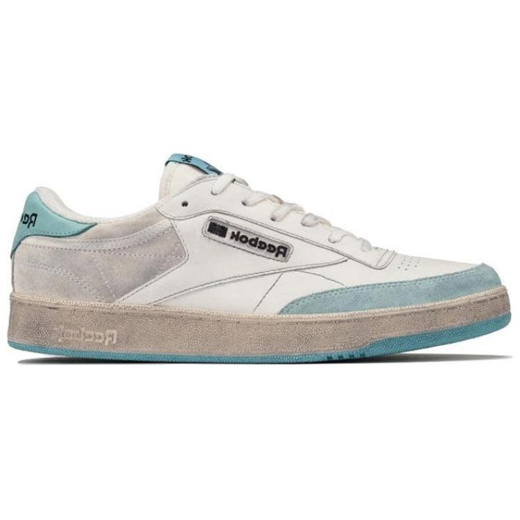 Reebok Club C White Light Blue Distressed Unisex Sneakers RMIA011C99LEA005-0140