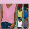 Premium Quality Women Sleeveless Blouse Vest Top Summer Casual V Neck Tank T-shirt Beach Shirts For Effortless Style