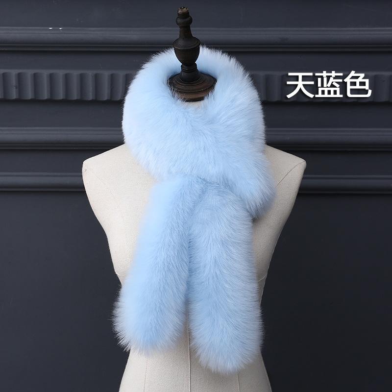 Korean Faux Fur Women's Collar Scarf Cold Winter Warm Fur Collar Scarf Wrap Winter Neck Warmers