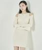 Tobaseu Slim Fit Shoulder Cutout Knit Dress (Ivory)
