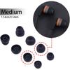 20 Pcs Medium Silicone Earbud Cap Tip Cover Replacement - 10 Black, 10 Clear Title