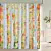 Nordic Forest Tree printing Shower Curtain, Plant leaves pattern Waterproof Fabric Machine Washable for Bathroom Bathtub Decor