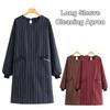 Stain Resistant Long Sleeve Apron Polyester Cotton Working Clothes Kitchen Cover Up  Kitchen Use