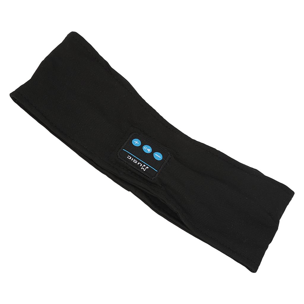 Bluetooth Kopfhörer Sport Schlaf Stirnband Weich Elastisch Geräuschunterdrückung Kabellos Musik Headset Schwarz