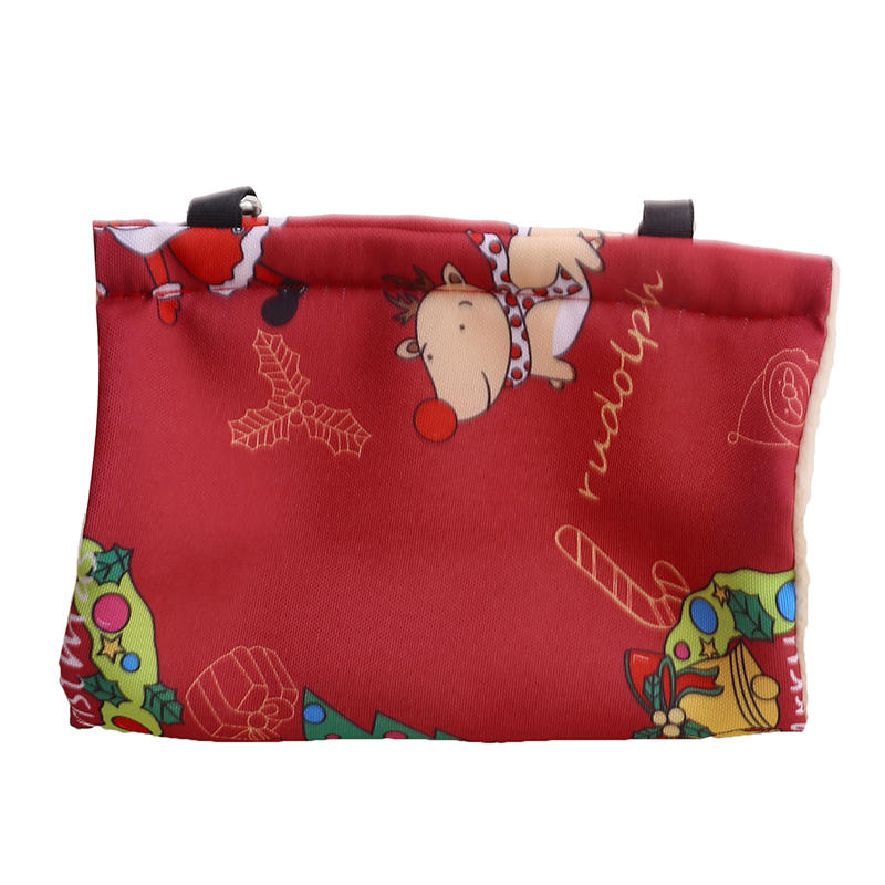 Cute Christmas Winter Warm Bird Nest House Small Pet Hanging Hammock Birds Hideaway Sleeping Bed Fuzzy for Parrot Parakeet Cockatiels