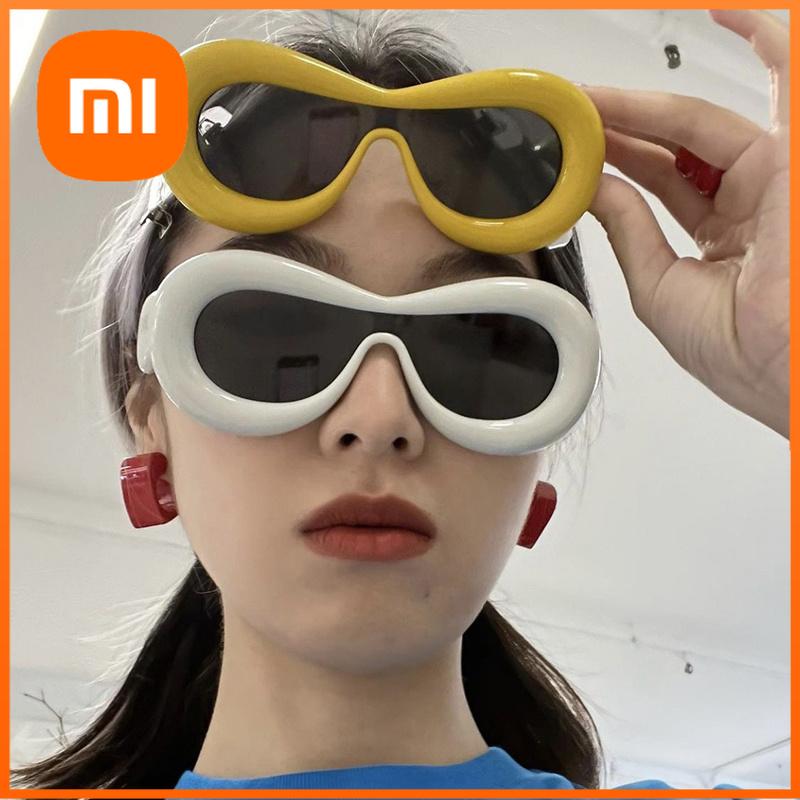 Xiaomi New in Oval Sunglasses for Men Women Fashion Retro Brand Design Shades Eyewear Female Candy Color Goggle Sun Glasses