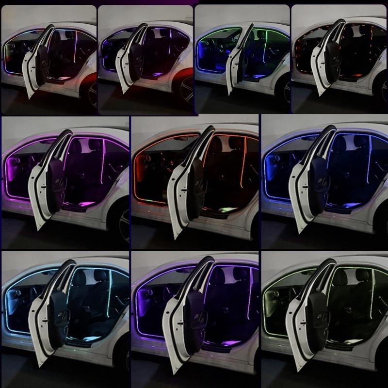 Strong Acrylic Construction Car Interior Mood Light LED with Sound Responsive Music Rhythm Control for Travel