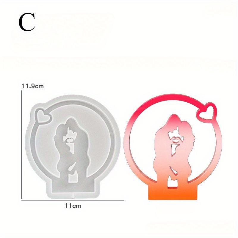 Digitální dekorativní ornament, držák na svíčky, sádrová forma, silikonová forma pro kutily