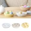 Non-Stick Easter Silicone Mold Heat Resistant Aromatherapy Egg Mold Woven Egg Tray Mold  Home Decor
