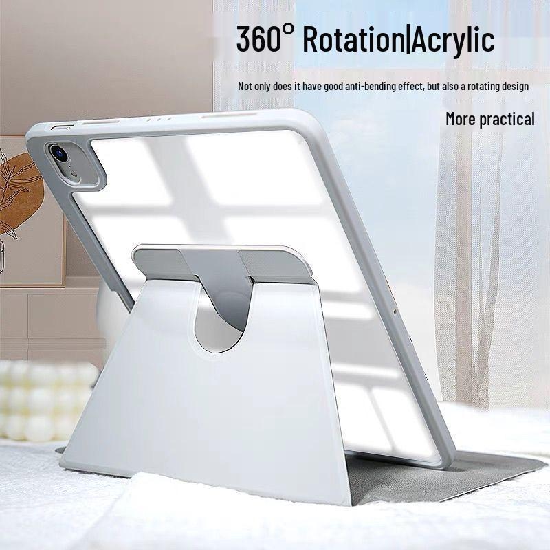 Pouzdro s 360° otočným stojánkem pro iPad Air 4/5 & Pro 13 s nastavitelným slotem na pero 10,2/10,9 palce