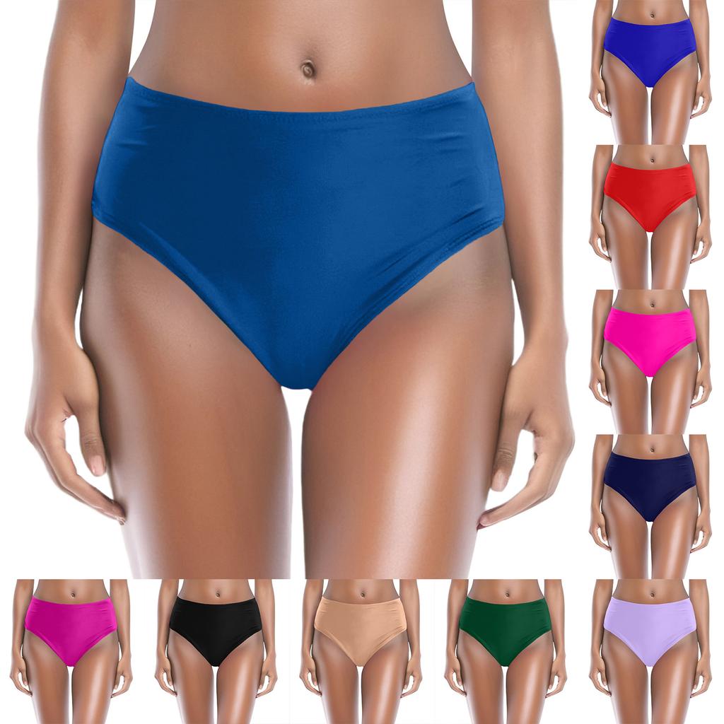 Short de bain sexy imprimé couleur unie pour femme, idéal pour les vacances en bord de mer