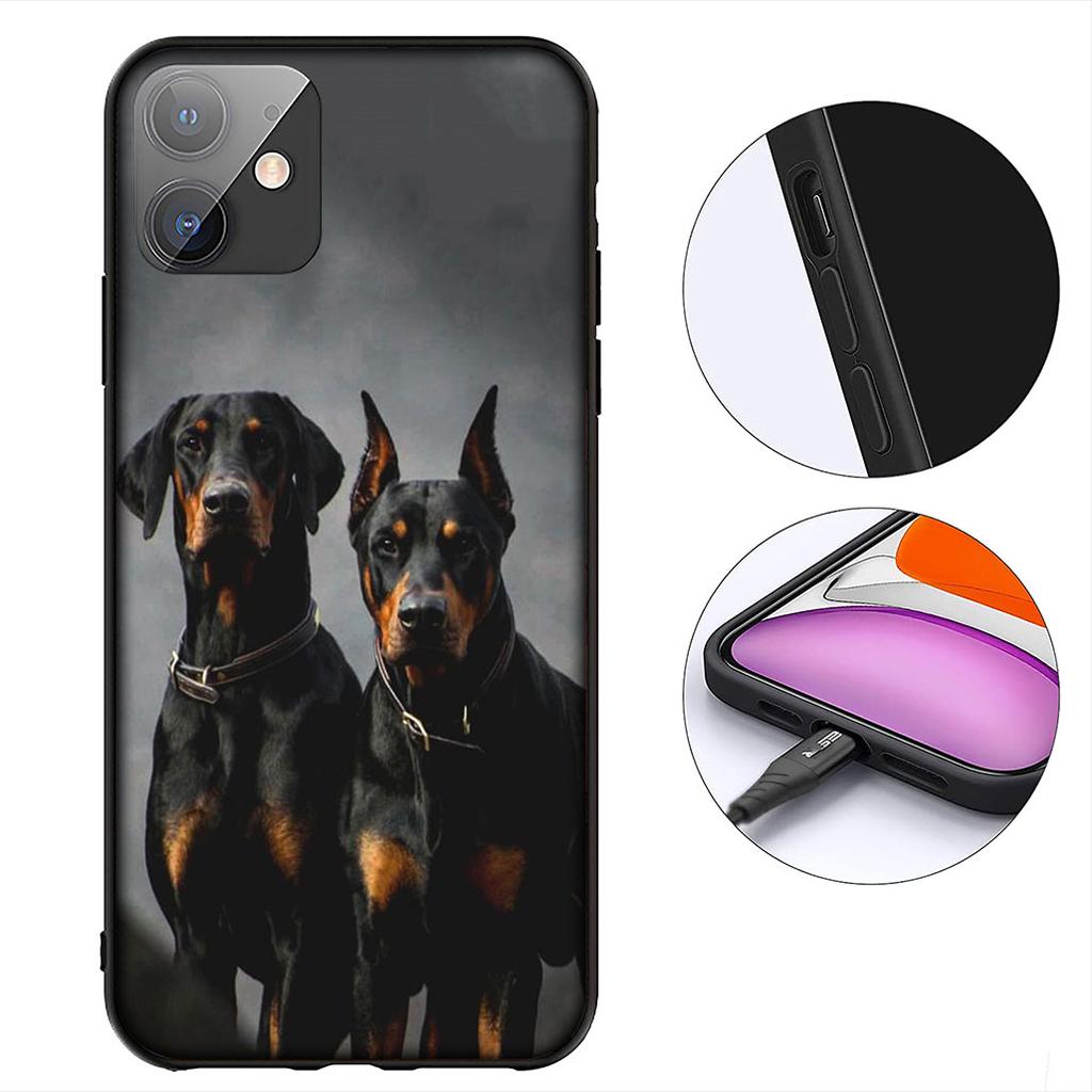 Dobermann Dackel Hund Handyhülle für Xiaomi Redmi Note 12 11 10 A3 Pro 10A 10C 12C Note12 5G Hülle Gehäuse