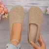 Women's New Large Size Hollow Low Top Single Shoes Retro Soft Sole Breathable One Foot Pedal Lazy Shoes Doudou Shoes