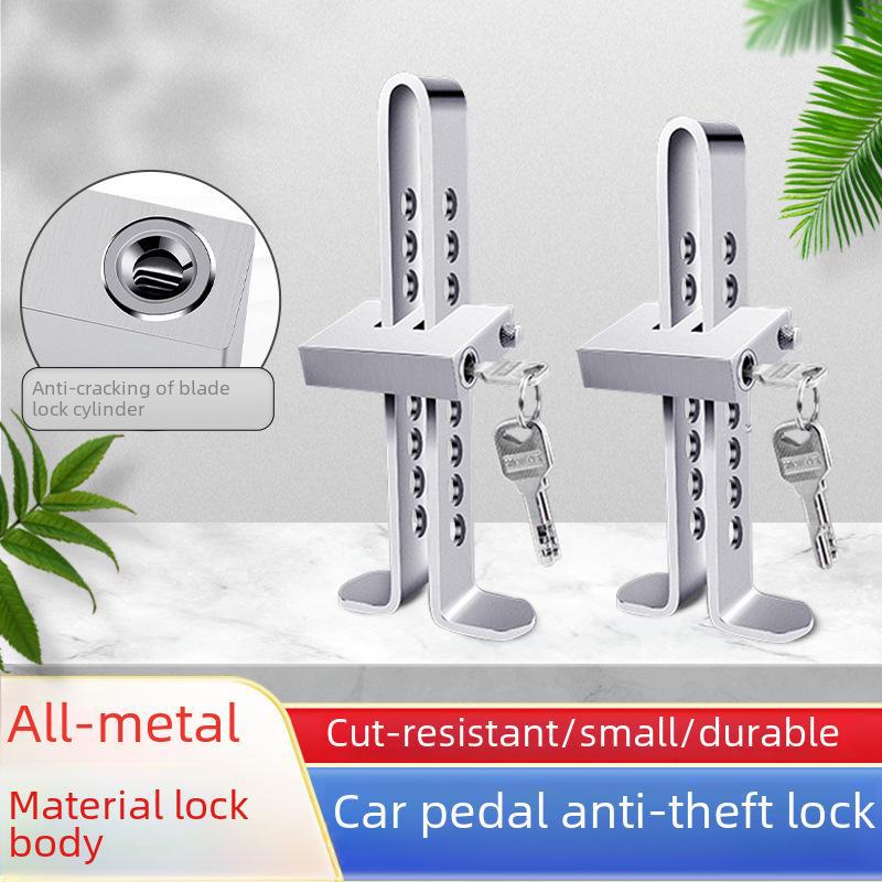 

Автомобильный противоугонный замок сцепления - замок рулевого колеса для безопасности, защиты тормозов и дроссельной заслонки 8 holes (19.5cm)