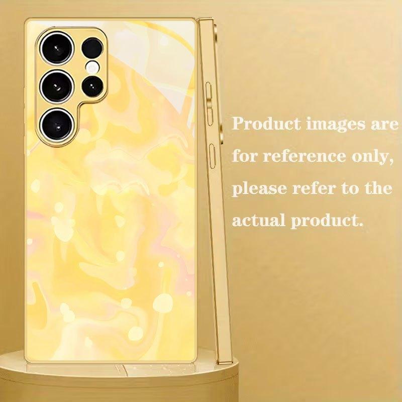 Yellow Gradient Abstract Print Phone Case for Galaxy S26 S25 S24 S23 Ultra S22 Ultra S20 Ultra 56 A72 A73 Anti-drop protection