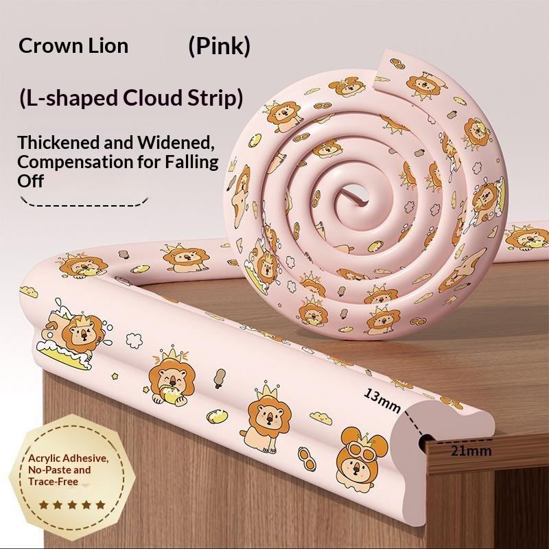 Baby Anti Collision Strip Cartoon Printed Self Adhesive Thick Foam Corner Guard for Furniture Edge Child Safety Toddler Home Protection