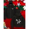 Men's Popular Clothing Print Cool Mask Hooded Zipper Sweatshirt Jacket Couple Top