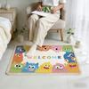 welcome cute cartoon modern doodle Home Bedside Rug Kitchen Bath Floor Mat Hallway Balcony Carpet Entrance Doormat hogar Decor