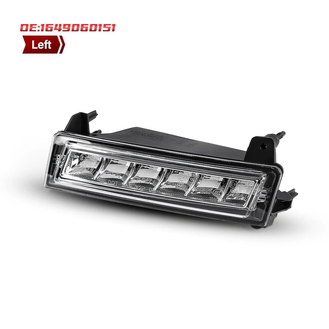 LED DRL For Mercedes Benz W164 X164 X204 ML350 ML450 GL450 GLK350 2009-2013 Foglamp Front Bumper Headlight 1649060251 1649060151 Left
