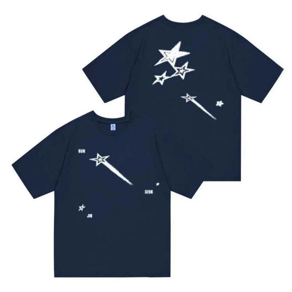 2026 Jin Runseokjin Tour T Shirts Korean Idol Style T-shirt Kpop Fashion T-shirt Cotton Men's T-Shirt  Clothing Tee Y2
