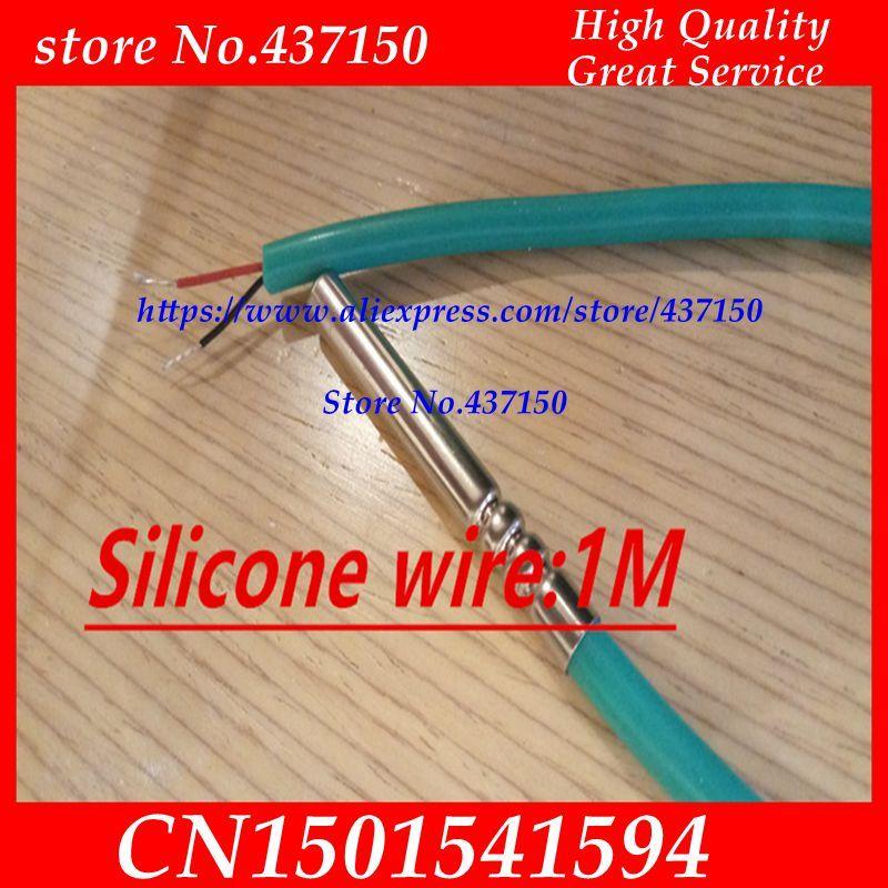 

6*50MM NTC Thermal Resistance 5K 10K 50k100k Waterproof ntc Temperature Sensor 3950 Accuracy 1% Temperature Probe Silicone Wire 100K 3950 1M