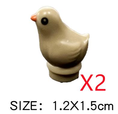 MOC Building Blocks Mini Bricks City Animal Zoo Fram Owl Goat Swan Pig Tortoise Rabbit Chicken Duck Accessories DIY Toys Gifts